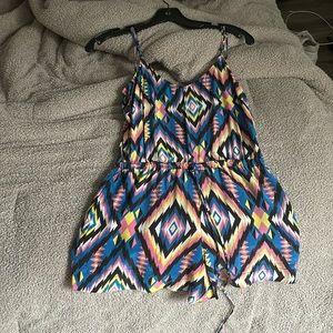 Multicolored romper
